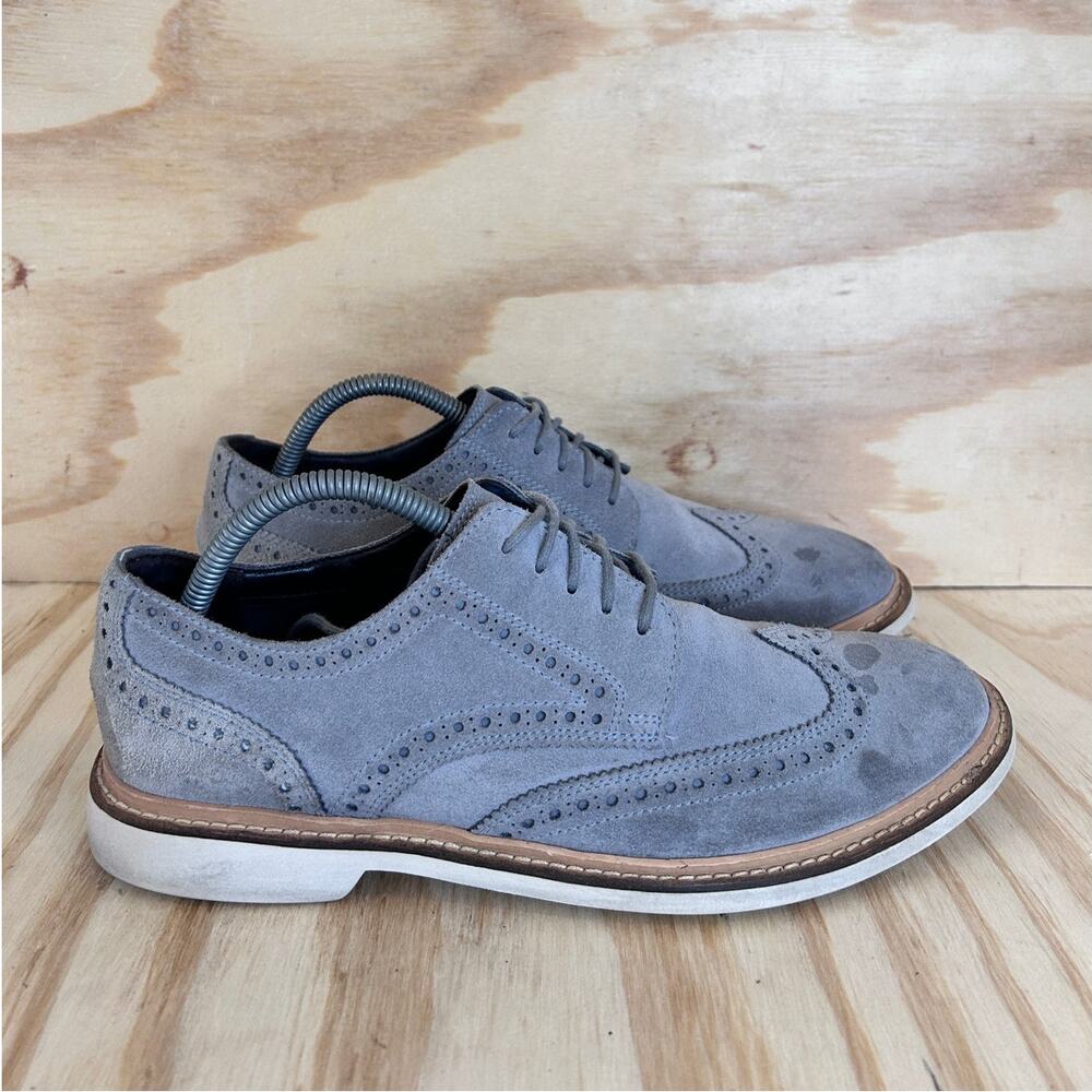 Cole Haan - Briscoe Wing Nubuck - Oxford - Gray - Men's - 9M - C12456